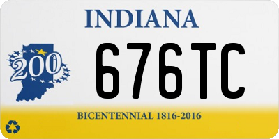 IN license plate 676TC