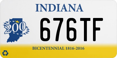 IN license plate 676TF