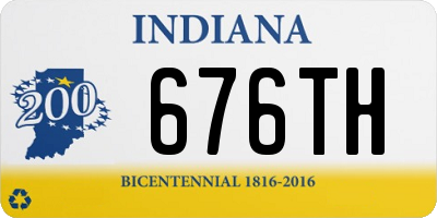 IN license plate 676TH