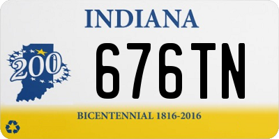 IN license plate 676TN