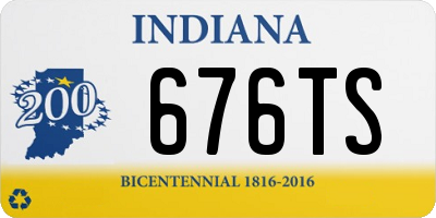 IN license plate 676TS