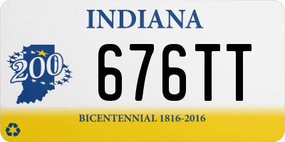 IN license plate 676TT