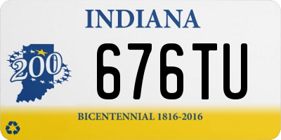 IN license plate 676TU