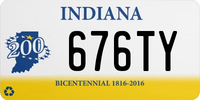 IN license plate 676TY