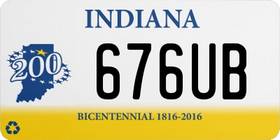 IN license plate 676UB