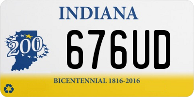 IN license plate 676UD