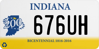 IN license plate 676UH