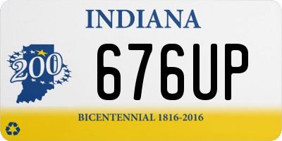 IN license plate 676UP