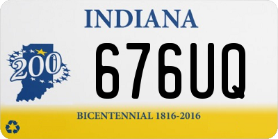 IN license plate 676UQ