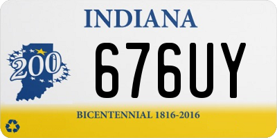 IN license plate 676UY