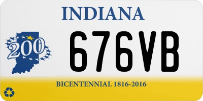 IN license plate 676VB