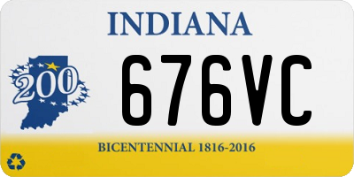 IN license plate 676VC