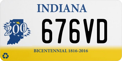 IN license plate 676VD