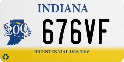 IN license plate 676VF