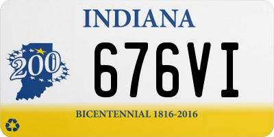 IN license plate 676VI