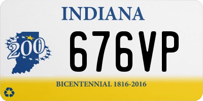 IN license plate 676VP