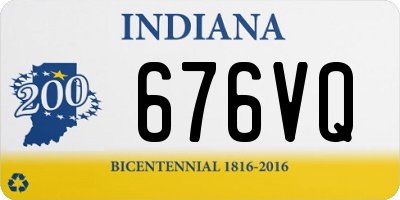 IN license plate 676VQ