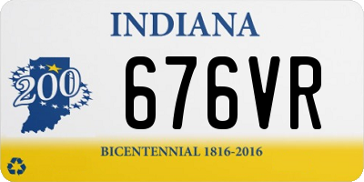 IN license plate 676VR