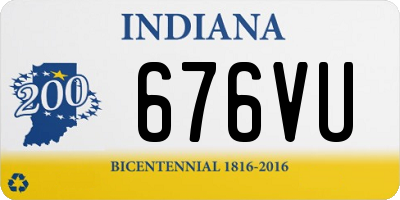 IN license plate 676VU