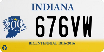 IN license plate 676VW