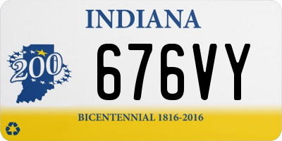 IN license plate 676VY