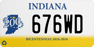 IN license plate 676WD
