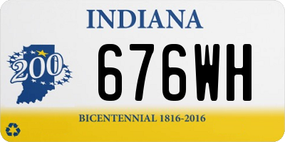 IN license plate 676WH