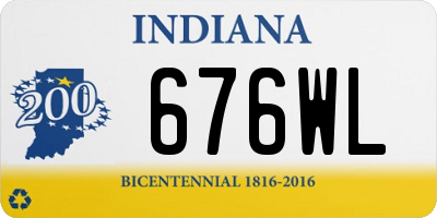 IN license plate 676WL