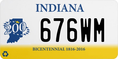 IN license plate 676WM