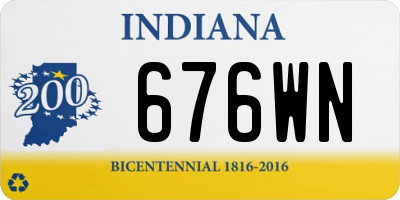 IN license plate 676WN