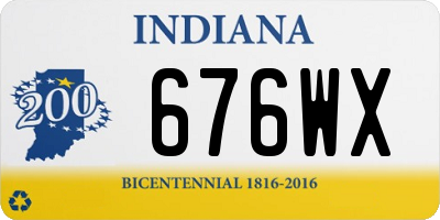 IN license plate 676WX