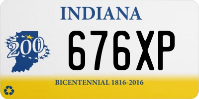 IN license plate 676XP