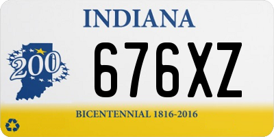 IN license plate 676XZ