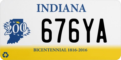 IN license plate 676YA