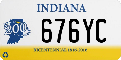 IN license plate 676YC