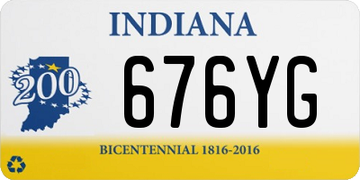 IN license plate 676YG