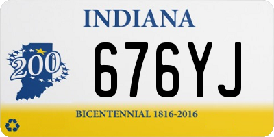 IN license plate 676YJ