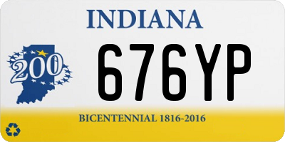 IN license plate 676YP