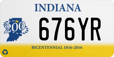 IN license plate 676YR