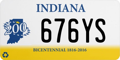 IN license plate 676YS