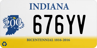 IN license plate 676YV