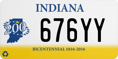 IN license plate 676YY