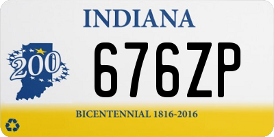 IN license plate 676ZP