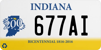 IN license plate 677AI