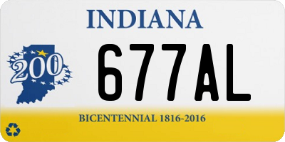 IN license plate 677AL