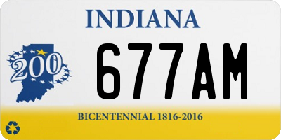 IN license plate 677AM