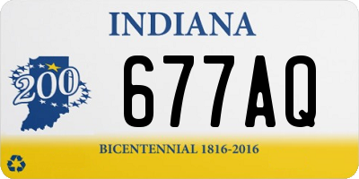 IN license plate 677AQ