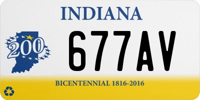 IN license plate 677AV