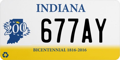 IN license plate 677AY