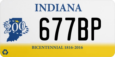 IN license plate 677BP